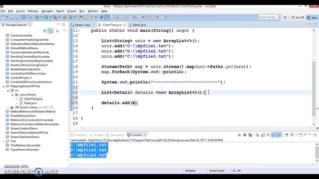 Java 8 Stream Mapping operation смотреть онлайн