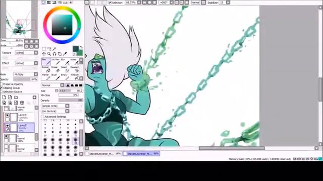 ╚(•⌂•)╝ Undertale Paint : [Undertale] Speed Draw - Steven Universe - Malachite PART 2 смотреть онлайн