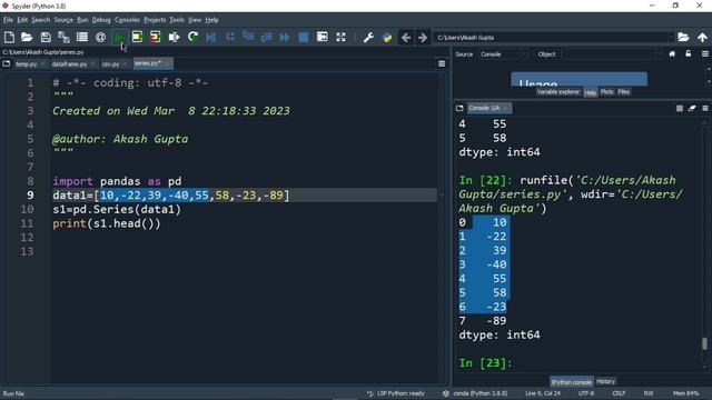 #python .head() & .tail() functions in pandas - series in hindi #pythonprogramming #pythontutorial смотреть онлайн