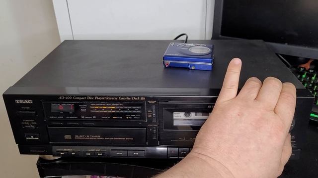 Teac AD-400 CD Tape Cassette recorder player Future test and recording. смотреть онлайн