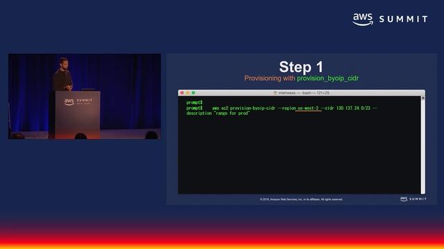 AWS New York Summit 2018 - Bring Your Own Public IP Address to the Cloud (SRV218) смотреть онлайн
