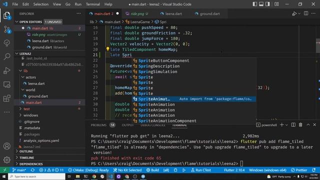 10. Sprite Animation in Flutter Flame - TexturePacker Technique смотреть онлайн