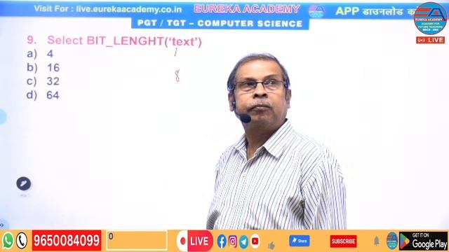 DSSSB TGT COMPUTER SCIENCE (DBMS) TEST SERIES - 7 (BY SHAILESH SIR) dsssb tgt computer science 2022 смотреть онлайн