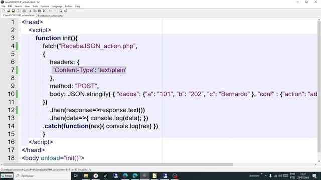 Curso de PHP 053 - Início REST API - Enviando requisição via JSON - fetch смотреть онлайн