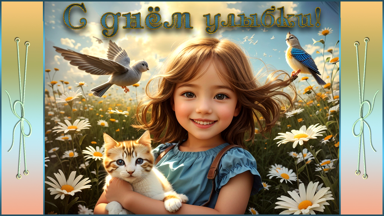 Поздравление с Днем Улыбки Всемирный День Улыбки С Днем Улыбки Друзья смотреть онлайн