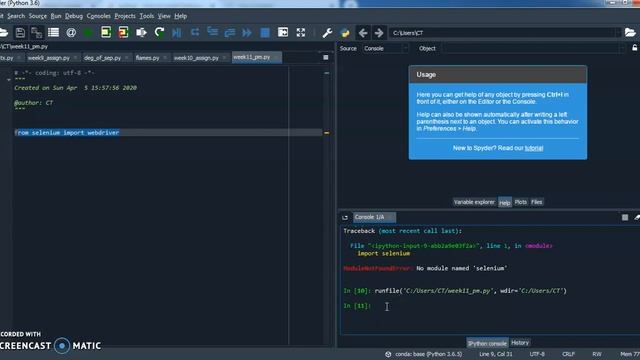 selenium not imported in spyder ide смотреть онлайн