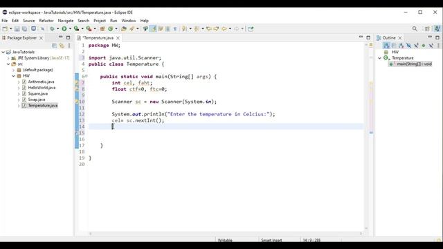 Celsius to Fahrenheit| Fahrenheit to Celsius | Temperature conversion | Eclipse IDE смотреть онлайн