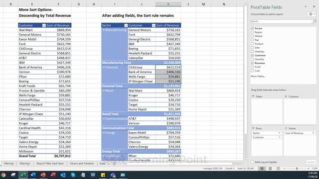 Excel in Hindi - Pivot Table Sorting смотреть онлайн
