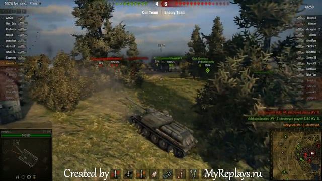 WOT: Siegfried Line - SU-100 - 5 frags смотреть онлайн