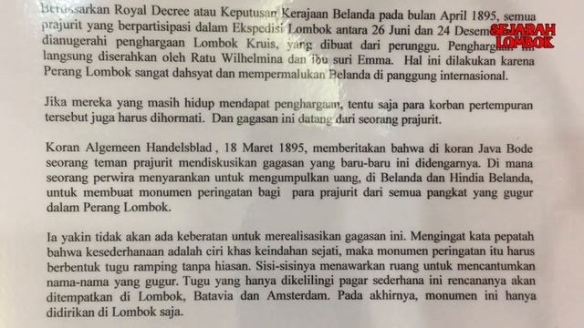 PAMERAN FOTO SEJARAH LOMBOK DI EPICENTRUM MALL LOMBOK смотреть онлайн