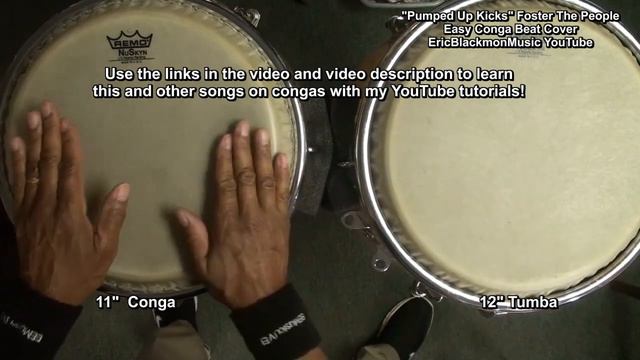 PUMPED UP KICKS Foster The People Easy Beat Conga Cover - LESSON Link In Video Description смотреть онлайн