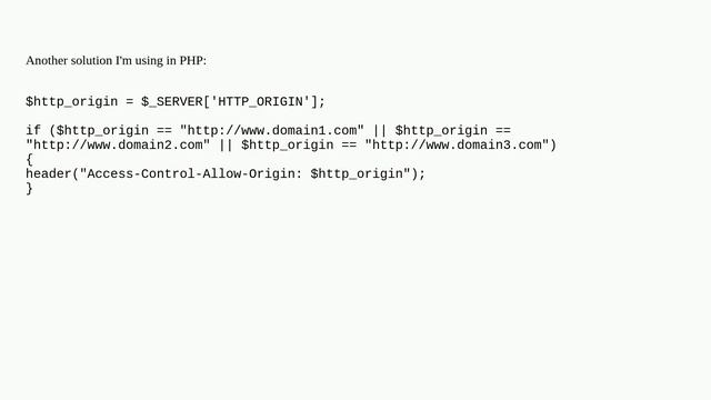 Access-Control-Allow-Origin Multiple Origin Domains? смотреть онлайн