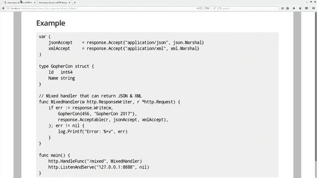 GopherCon 2017 - Lightning Talk: Harley Laue - Interface Driven HTTP Response Writers смотреть онлайн