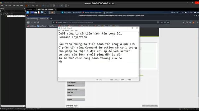 Demo 4 - Command Injection - DVWA - DEMO смотреть онлайн