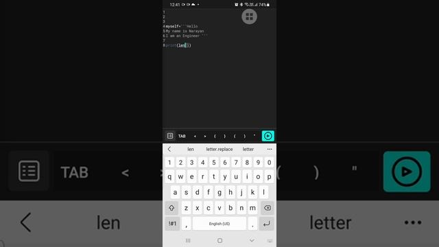 || PYTHON | PROGRAM || String and its methods ( LEN and REPLACE) смотреть онлайн