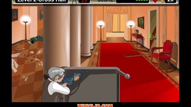 Bush Shoot out Miniclip nostalgic flash game смотреть онлайн