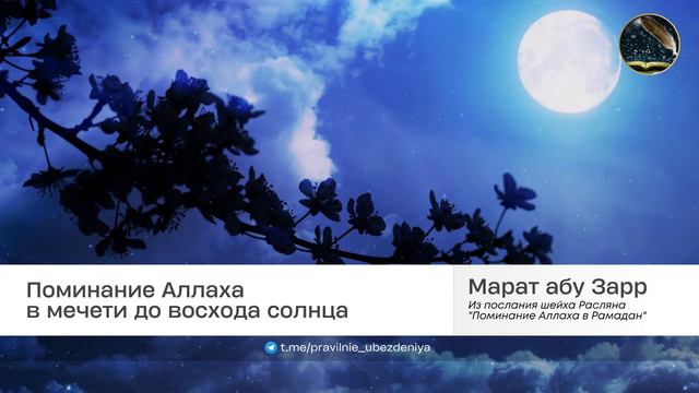 Поминание Аллаха в мечети до восхода солнца | Марат абу Зарр смотреть онлайн