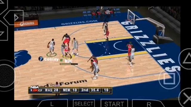NBA 2K13 (U) - PSP (Washington, My Career). PPSSPP смотреть онлайн