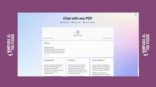 ChatPDF | AI Tool per chattare con qualsiasi PDF | Alimentato dall'API ChatGPT смотреть онлайн