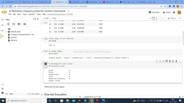 Resonance frequency prediction using random forest algorithm(Mean Absolute Error calculation) смотреть онлайн