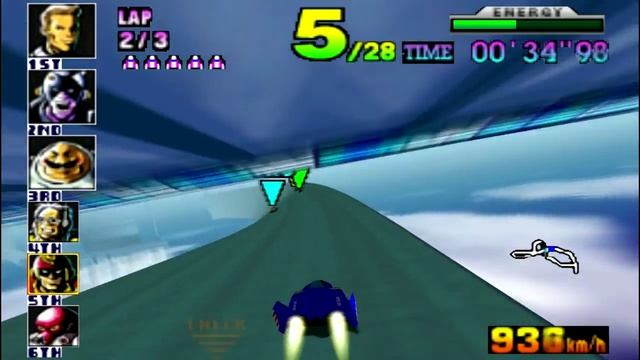 F-Zero X (N64) walkthrough - Big Blue 2 смотреть онлайн