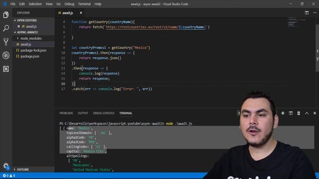 Cómo funciona Async/Await en JavaScript смотреть онлайн