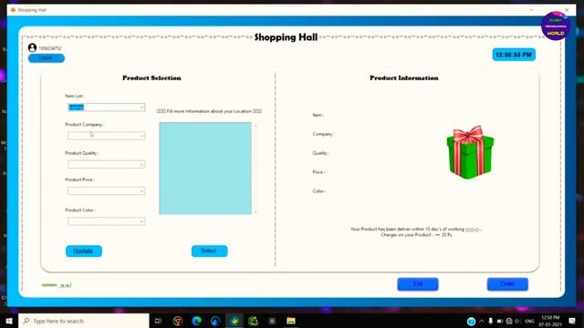 Shopping application user interface with python programming language #AnandSanthoshTech смотреть онлайн