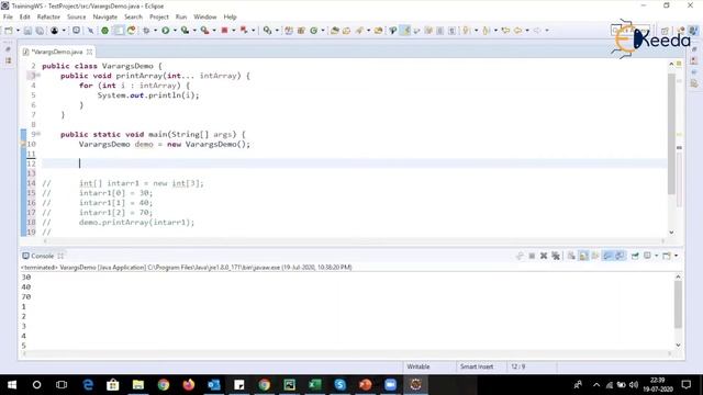 Arrays in Java Varargs смотреть онлайн