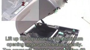 Как правильно открывать принтер этикеток TSC TP-247/ 345/ 245 Plus/ 343 Plus