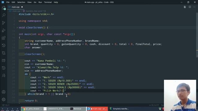 Progran Penjualan C++ (PT. Airku) | TaProg Eps.1 смотреть онлайн