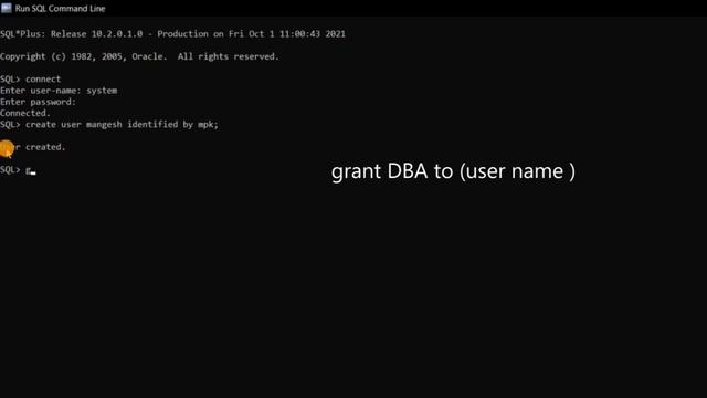 How to create user in oracle system (DBMS) || compute technology || смотреть онлайн