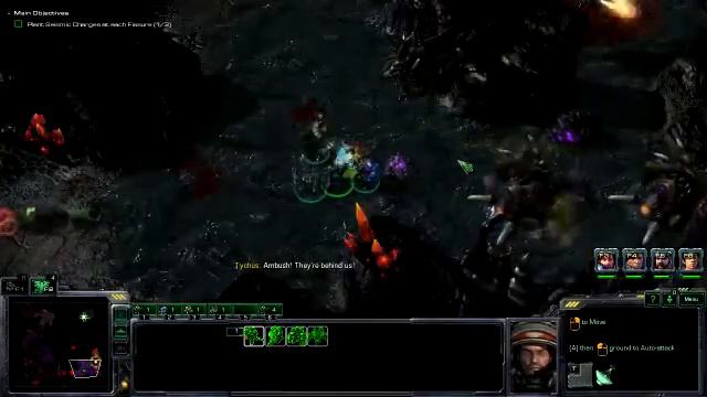 Starcraft 2 Wings of Liberty - Belly of the beast (second choice mission) смотреть онлайн