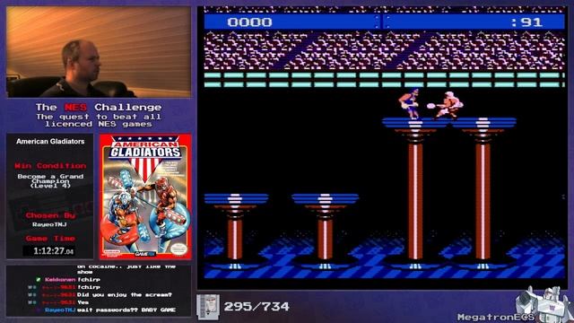 NES Challenge: Game #295: American Gladiators(part 1) смотреть онлайн