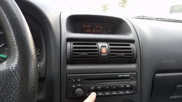 Opel Vdo CDR 500 , CDR 300  Safe Раскодировать магнитолу