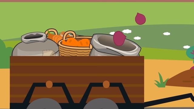 Весёлые песенки для детей - Фрукты, Овощи, Цветочки смотреть онлайн