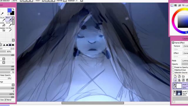 Blue Soul SPEEDPAINT смотреть онлайн