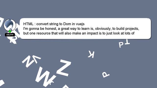HTML : convert string to Dom in vuejs смотреть онлайн