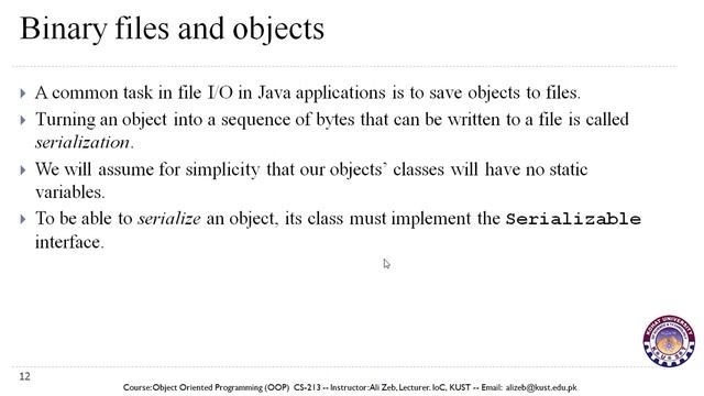 Lecture 31-V1- Working with Files in Java смотреть онлайн
