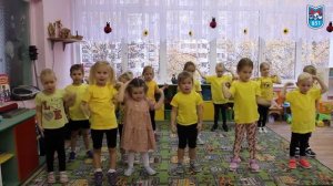 Веселая зарядка в детском саду!