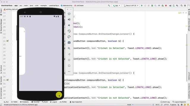 Mobile Application Development- User Interface (UI Elements in Android) CheckBox & RadioButton смотреть онлайн
