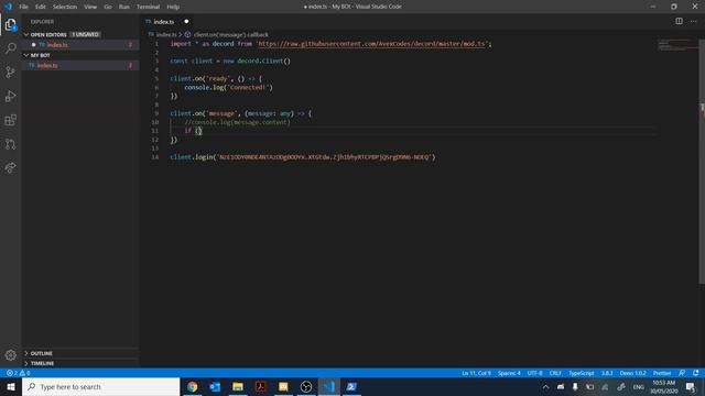 How to make a discord bot in TypeScript. EP 1 смотреть онлайн