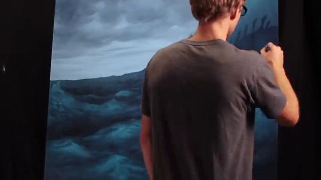 How To Paint A Stormy Ocean Scene смотреть онлайн