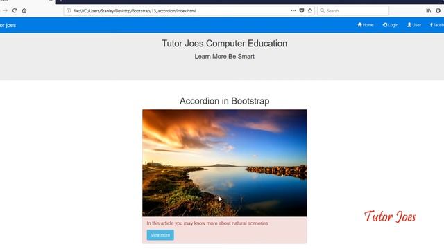 Accordion in bootstrap in telugu смотреть онлайн