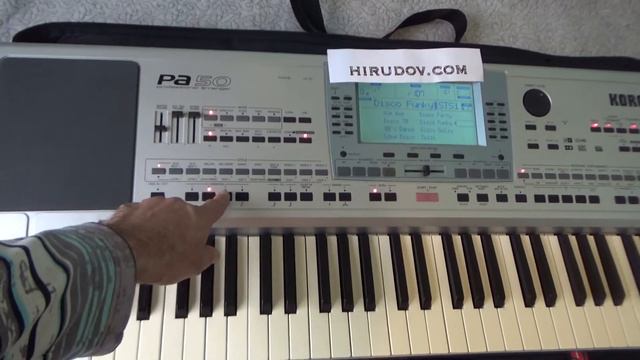 Korg PA 50 synth performing Disco Funky Music Style смотреть онлайн