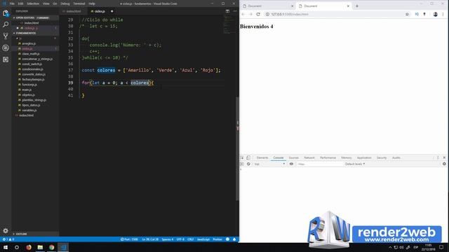 [#16]⚡Curso de #Javascript Actualizado - Ciclos For, While forEach смотреть онлайн