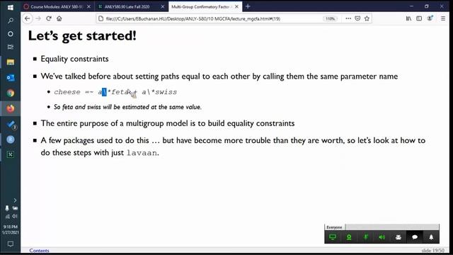 R - Multigroup CFA Lecture смотреть онлайн
