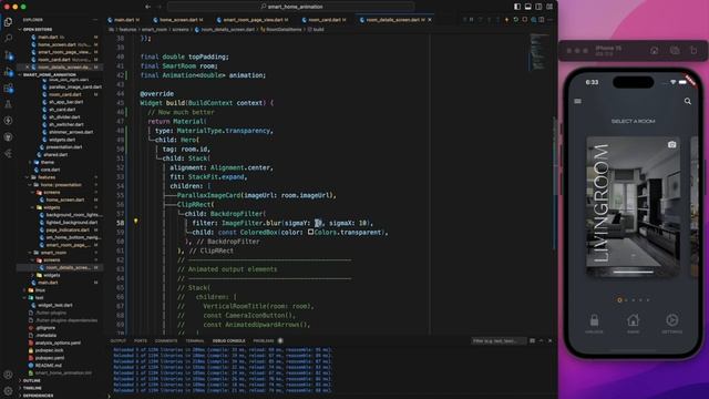 Smart Home Animated App using Flutter - Part 2 смотреть онлайн