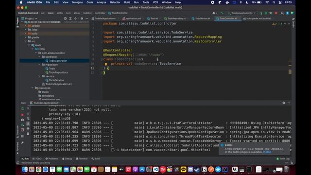 [React / Spring Boot] ToDoList #2 - 코틀린 스프링 부트 개발(Spring MVC, Spring Data) смотреть онлайн