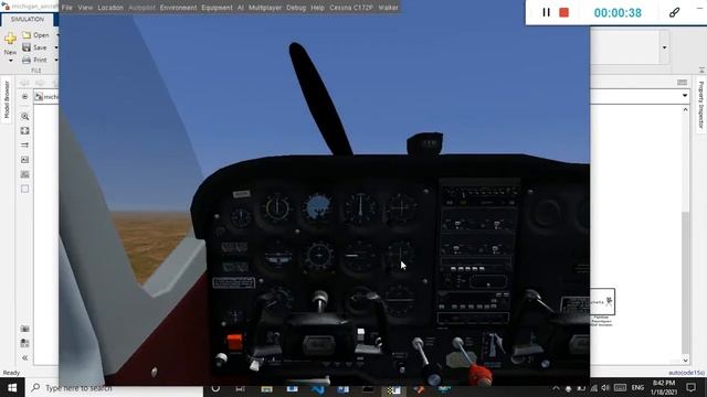 Aircraft PID Controller using Simulink/Flightgear смотреть онлайн