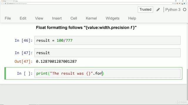 String Formatting For Printing смотреть онлайн